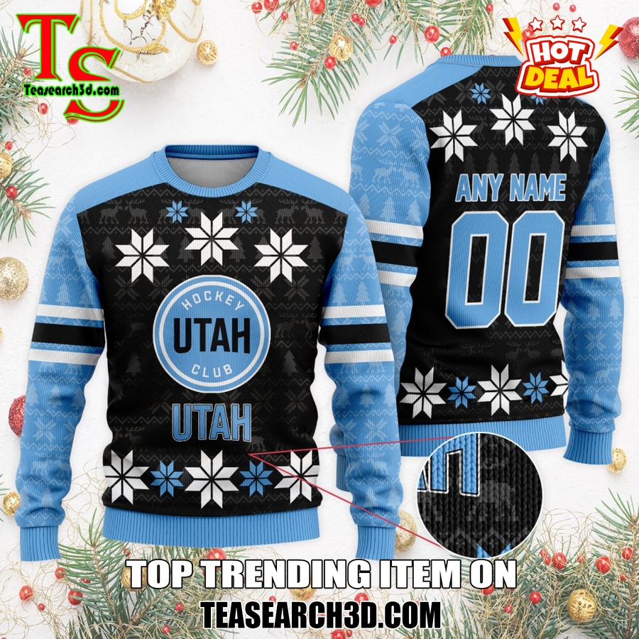 Top Hot Ice Hocket Team Ugly Sweater For NHL fans 30 Personalized Utah Hockey Club Ugly Sweater For Christmas