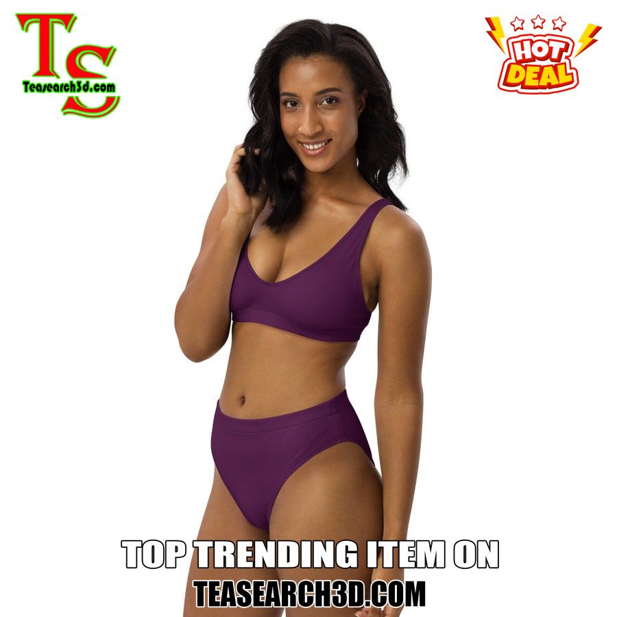 Top Hot Trending Bikini Set Best Gift For Women 20 Plum Purple Y2K Women High Waisted Bikini Set