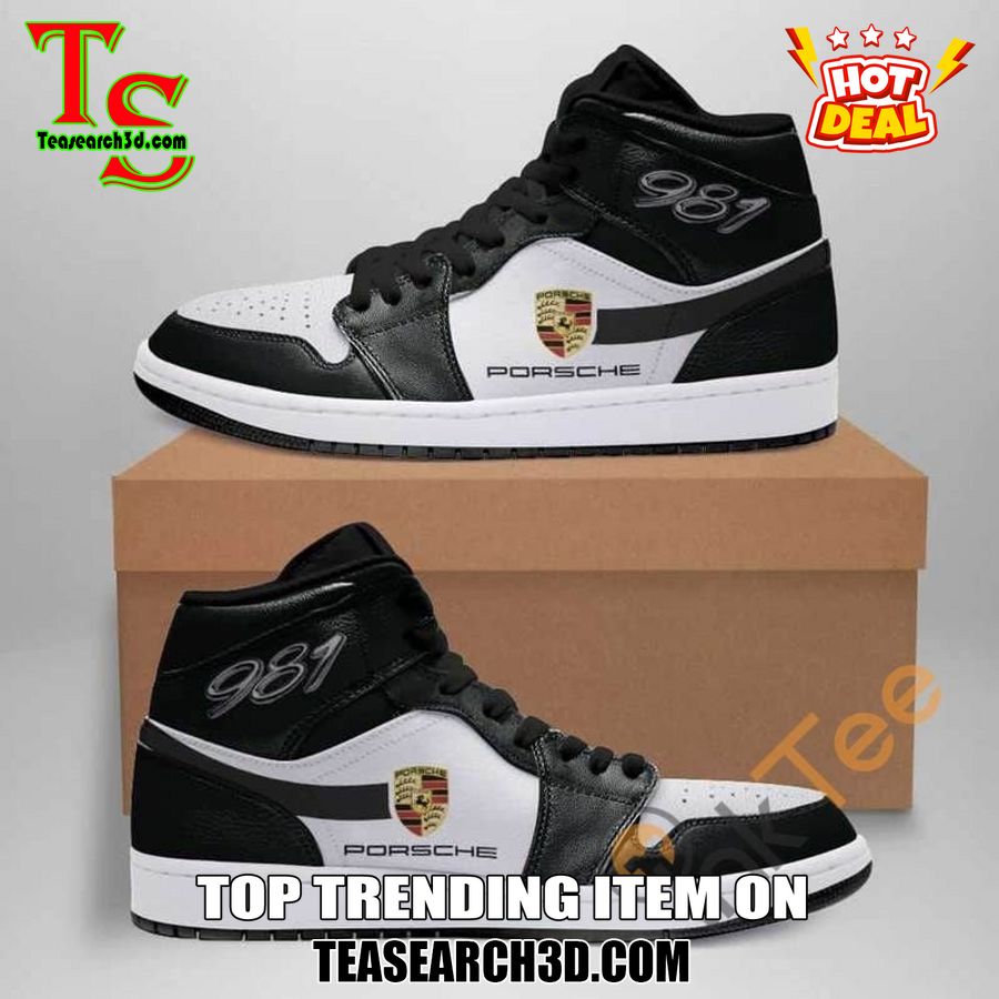 New Trending JD High Top For Sale 2024 18 Porsche 981 Black Version Air Jordan High Top Shoes