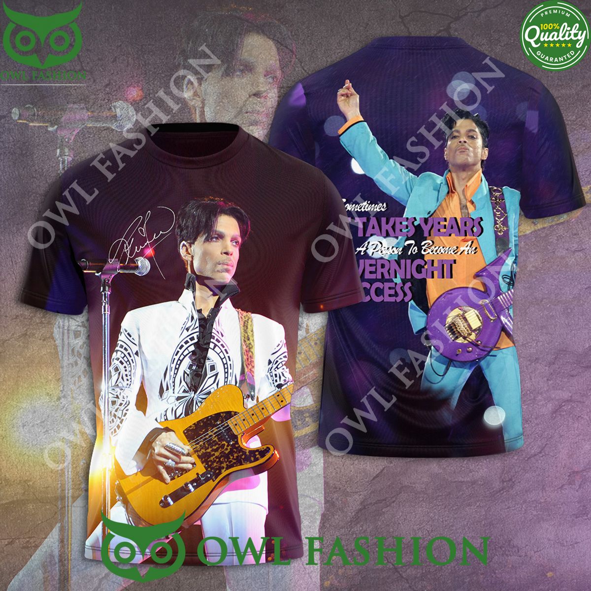 Prince Sometimes Takes Years 3D Tshirt Hoodie