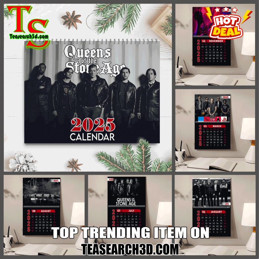 New Trending Calendar On Teasearch 281124 15 Queens of the Stone Age 2025 Wall Hanging Calendar