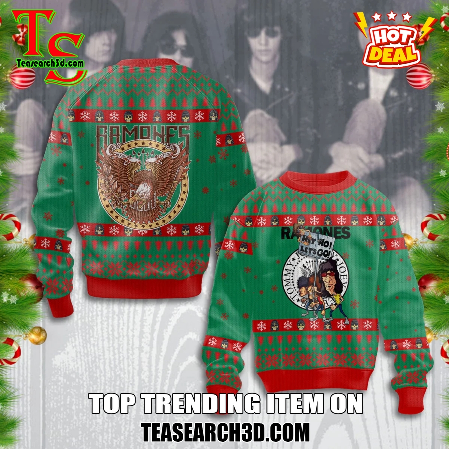 20 Best Winter Sweaters for 2024 On Teasearch3D 20 Ramones Hey Ho Let's Go Ugly Sweater
