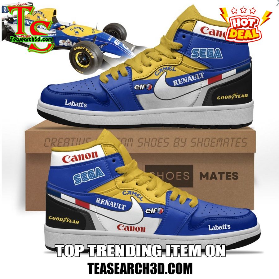 New Trending JD High Top For Sale 2024 24 Renault Formula 1 Premium Air Jordan High Top Shoes