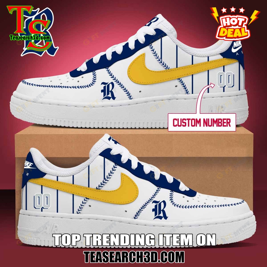 Amazing NCAA Air Force Sneakers Shoes 21 Rice Owls Baseball Custom Air Force Sneakers