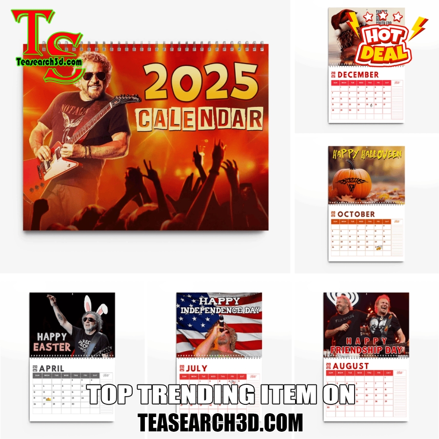 Music Wall Hanging Calendar 2025 18 Sammy Hagar 2025 Wall Hanging Calendar