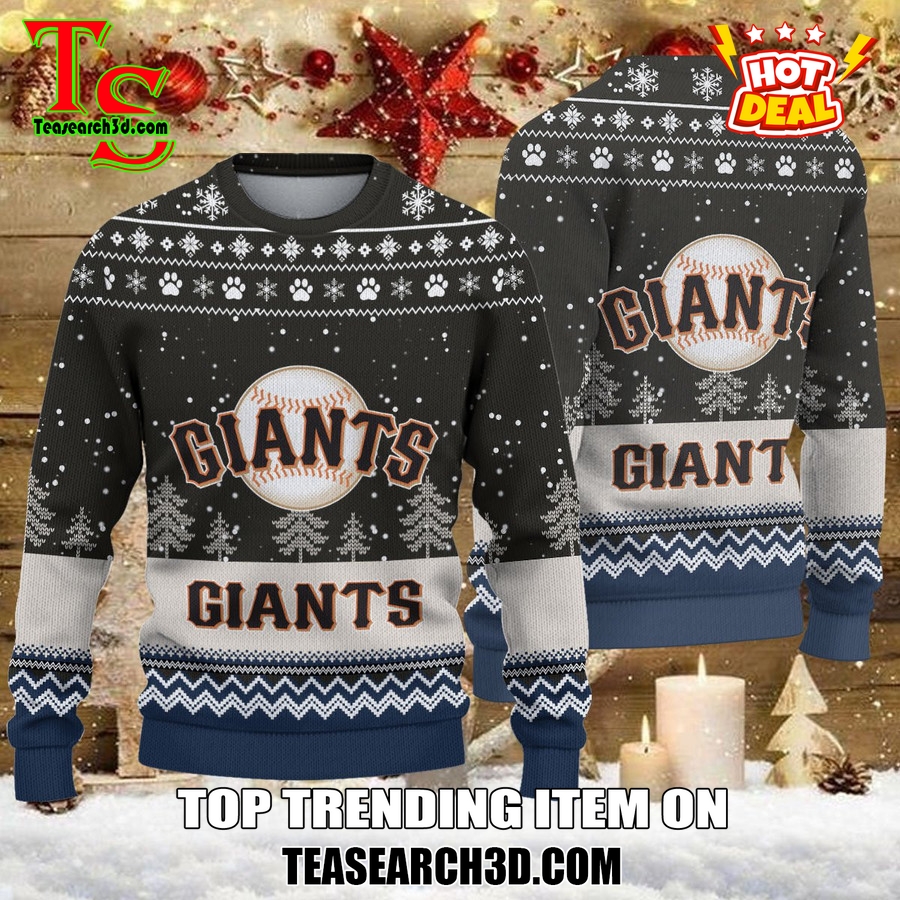 MLB Baseball Basic Ugly Christmas Sweater 25 San Francisco Giants MLB Ugly Christmas Sweater