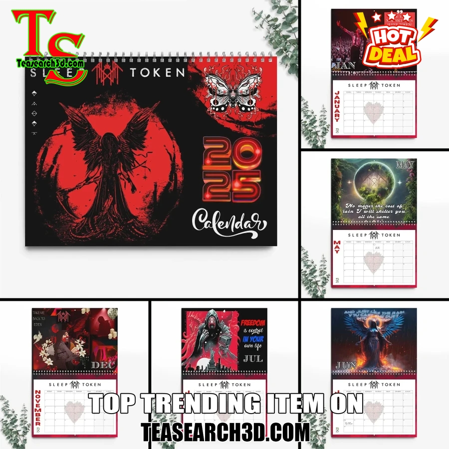 Music Wall Hanging Calendar 2025 19 Sleep Token Calendar 2025 Gift For Fans