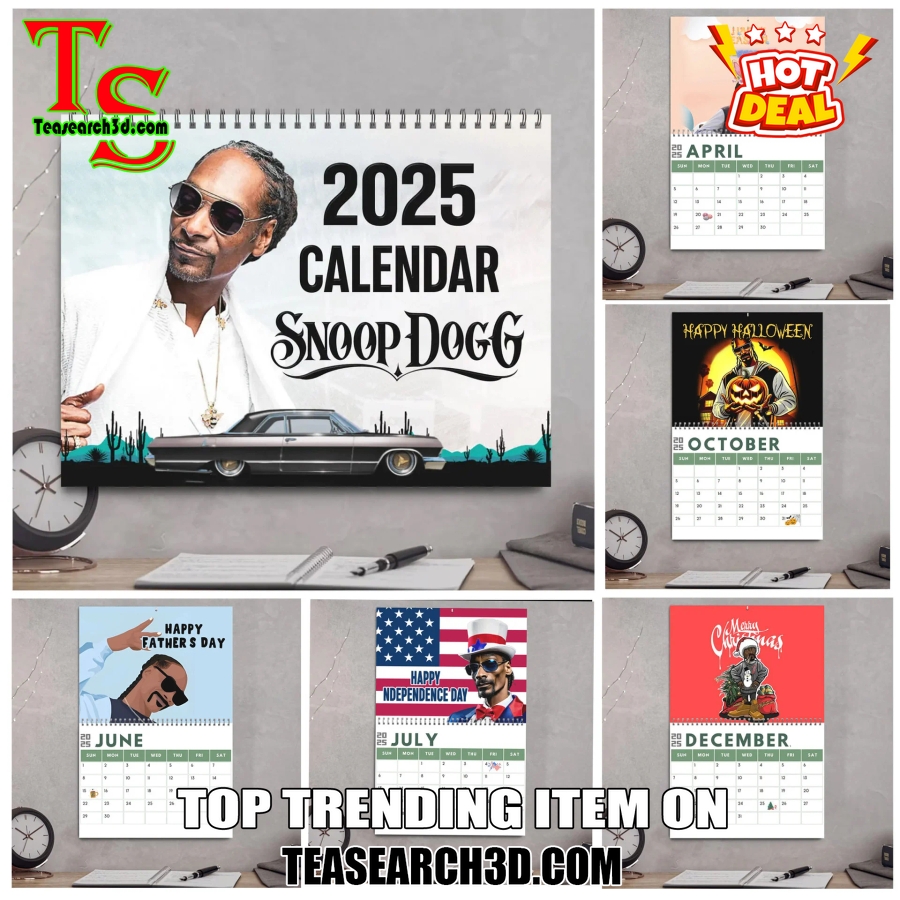 Hot Calendar Quick and Easy Buy Online 25 Snoop Dogg 2025 Wall Hanging Calendar