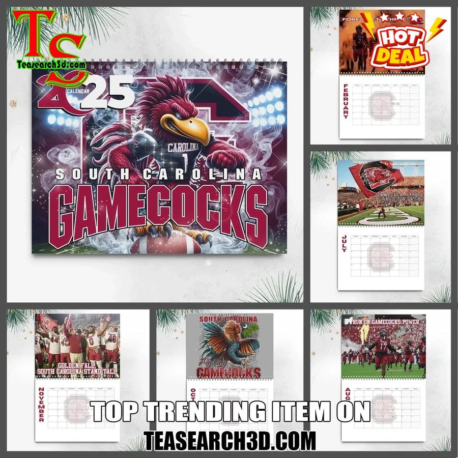 Music Wall Hanging Calendar 2025 20 South Carolina Gamecocks 2025 Wall Hanging Calendar