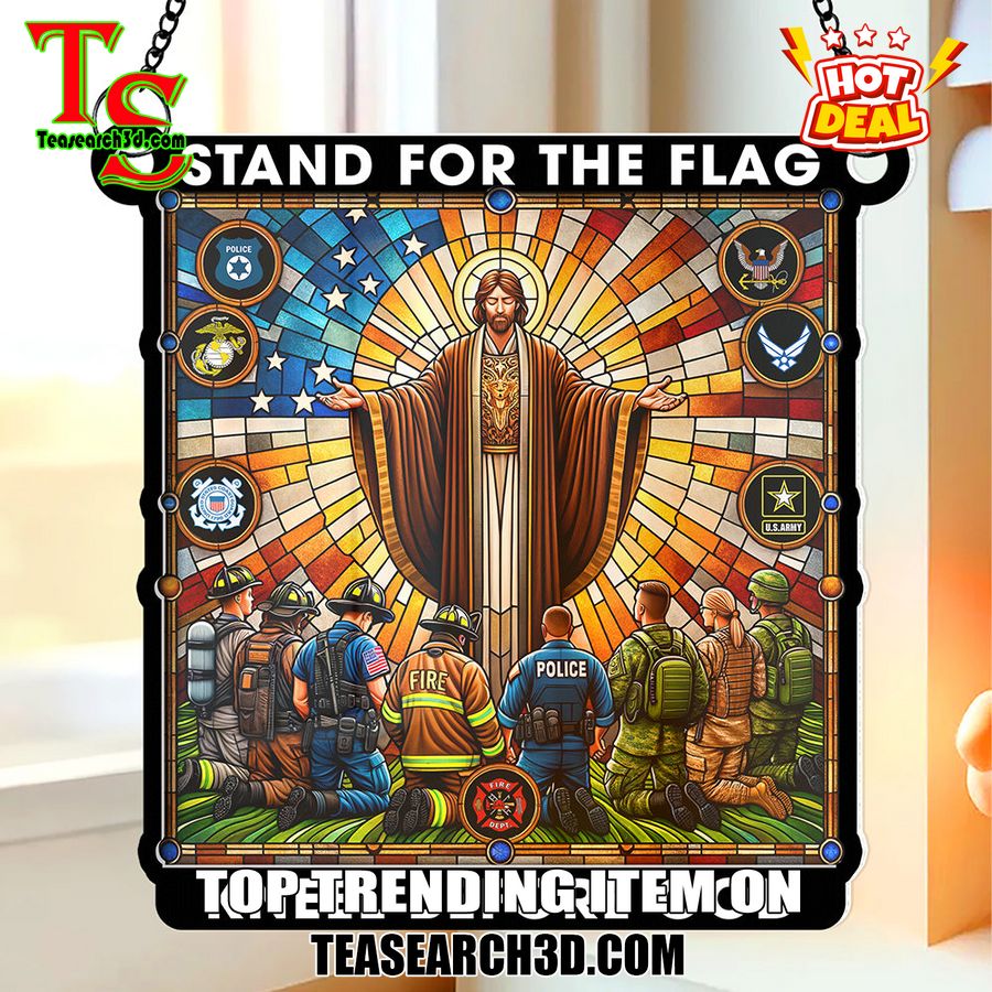 Hot Stained Glass Suncatchers ideas in 2024 26 Stand For The Flag Kneel Before God Stained Glass Suncatcher