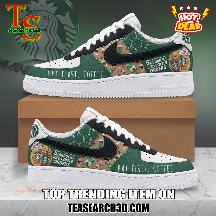 Limited Edition Air Force 1 Sneakers Style 30 Starbucks Coffee Custom Air Force 1 Sneakers