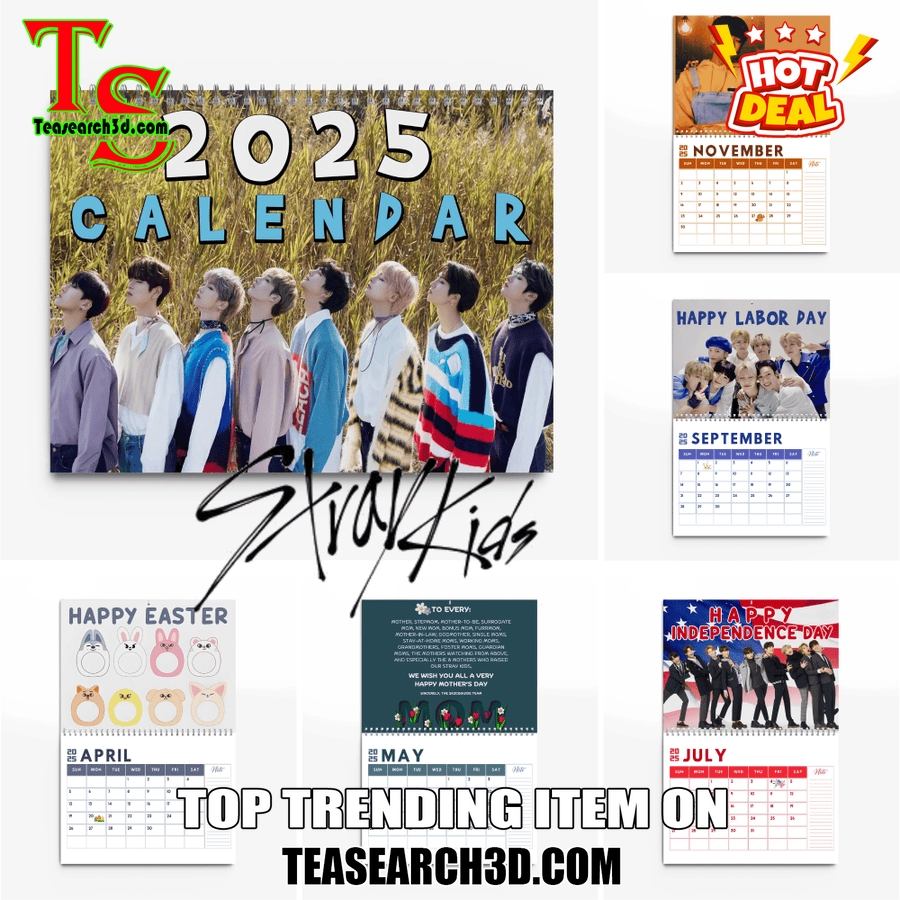 Music Wall Hanging Calendar 2025 21 Stray Kids 2025 Wall Hanging Calendar