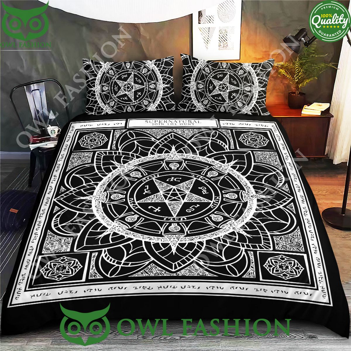 Supernatural Satan Magic Star Symbol Bedding set