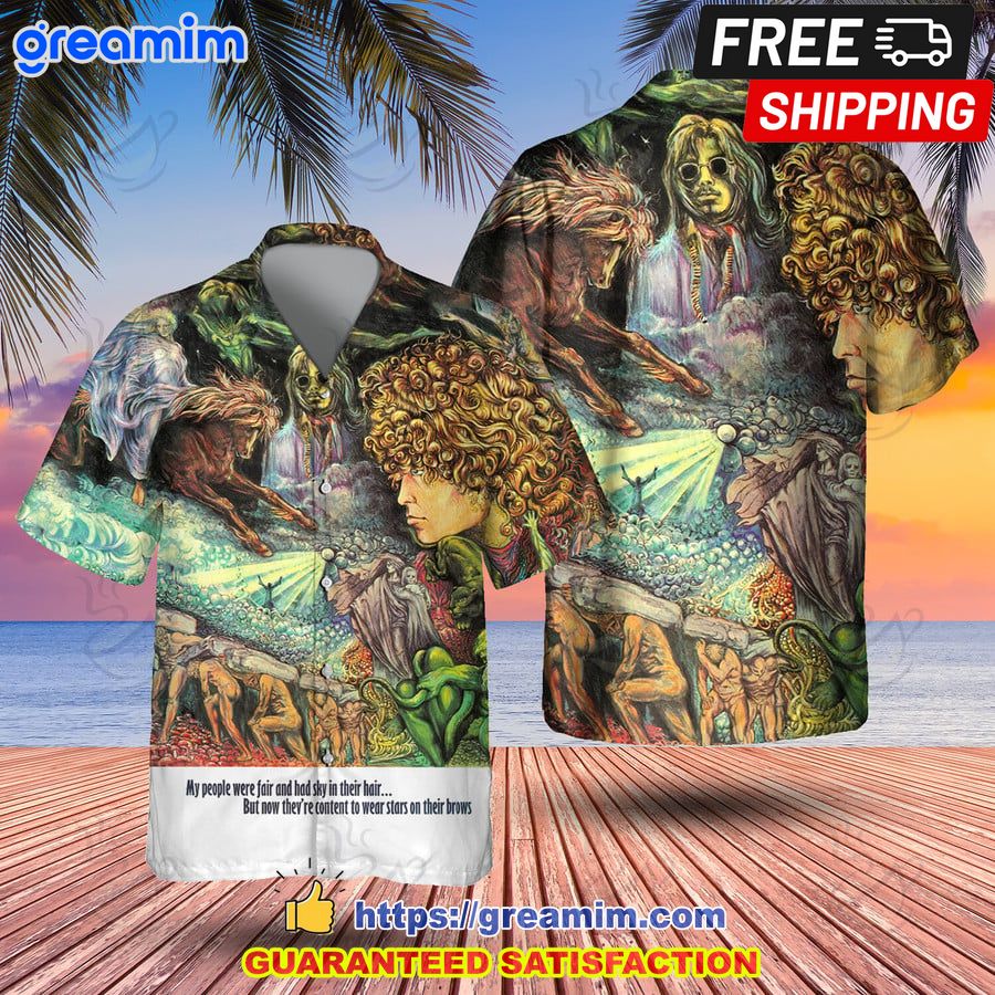 t rex band my people were fair album cover hawaiian shirt 1 UiXIK