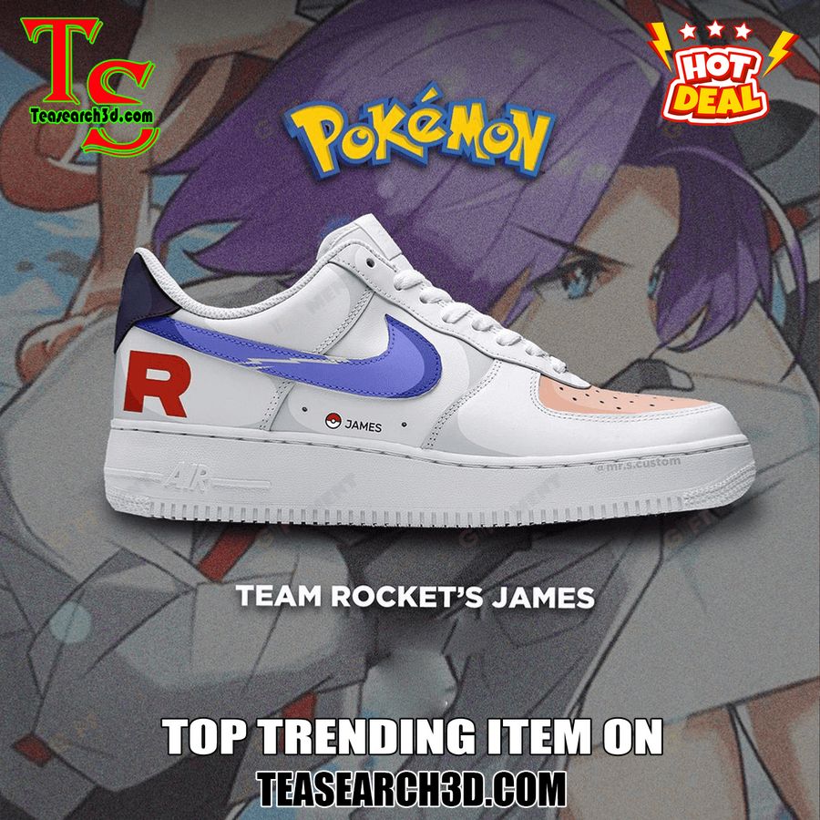 New Trending Custom Air Force 1 Shoes For Pokemon Fans 24 Team Rocket James Custom Air Force 1 Sneaker