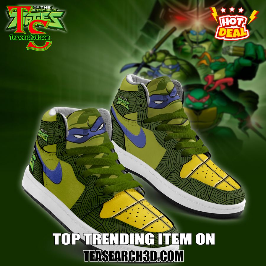 New Trending JD High Top For Sale 2024 25 Teenage Mutant Ninja Turtles Donnie Custom Air Jordan High Top Shoes