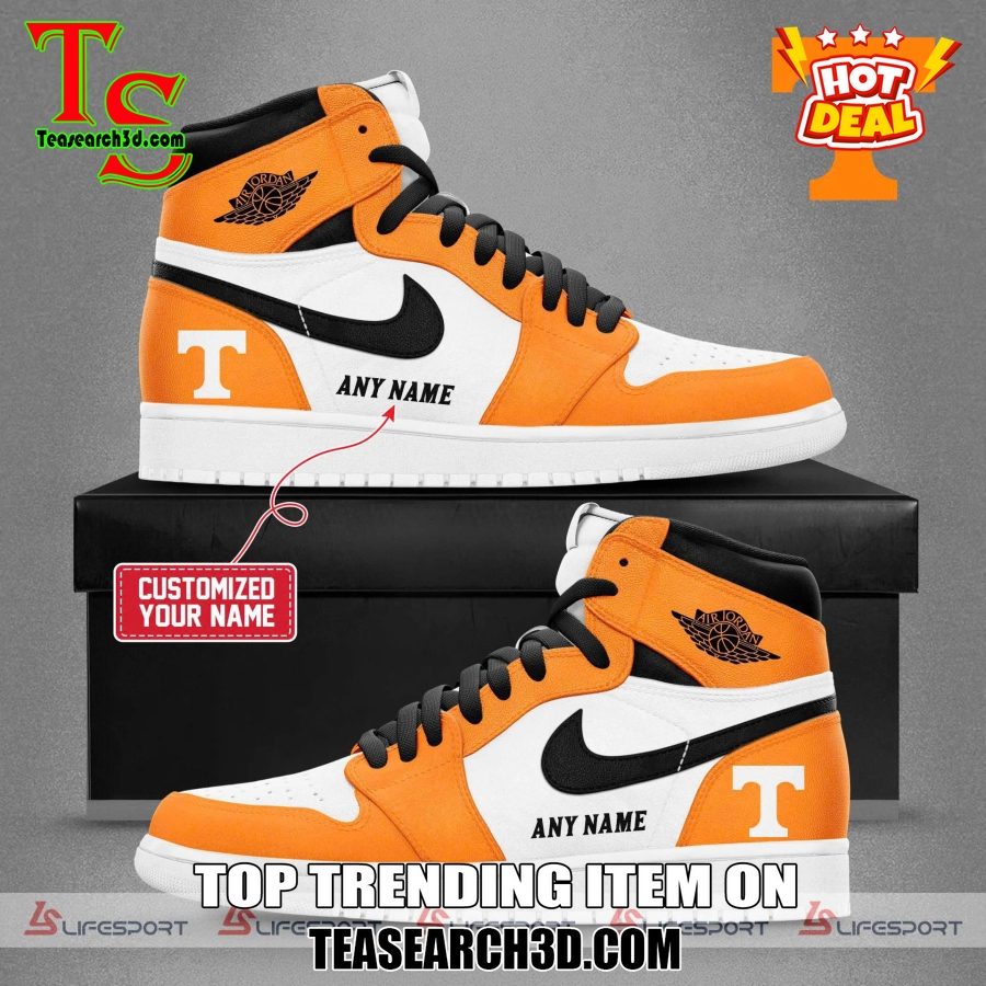 New Trending Air Jordan High Top Shoes 150125 30 Tennessee Volunteers Custom Nike Air Jordan 1 Sneakers