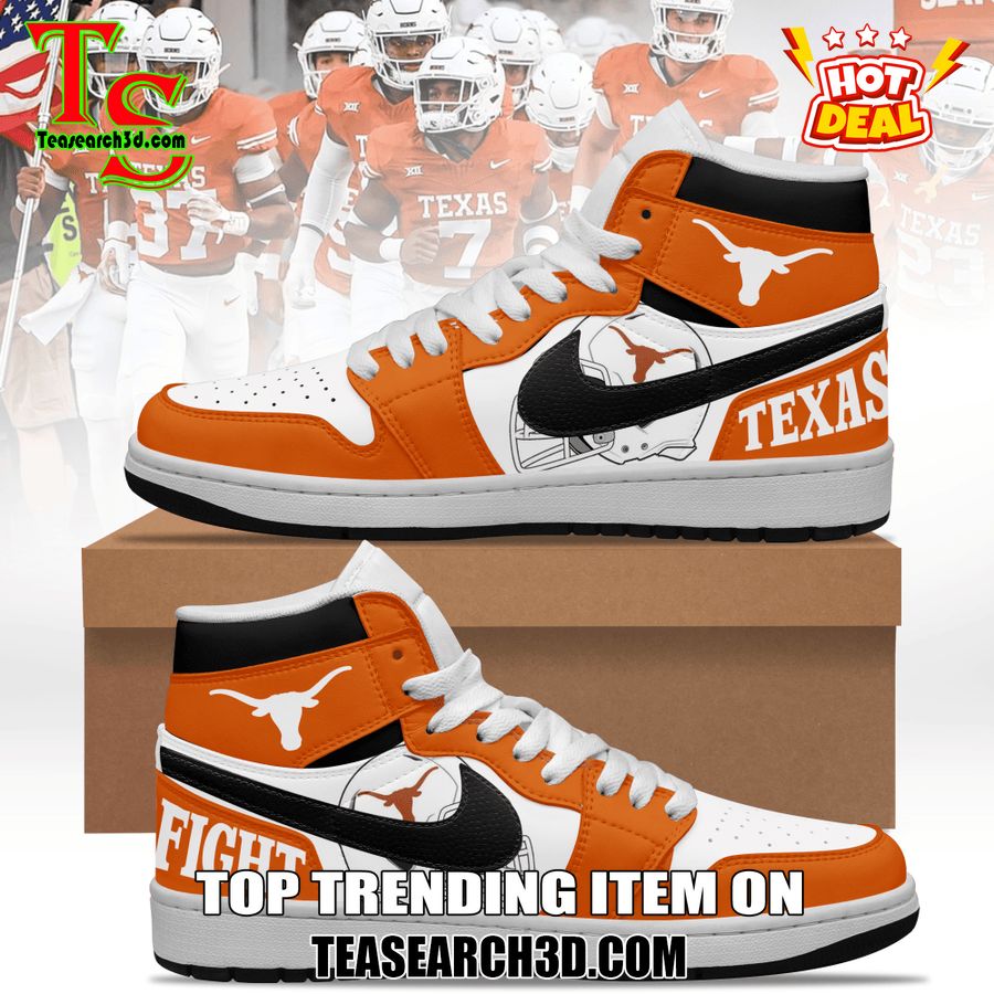 New Trending JD High Top For Sale 2024 29 Texas Longhorns NCAA Team Air Jordan High Top Sneakers Shoes