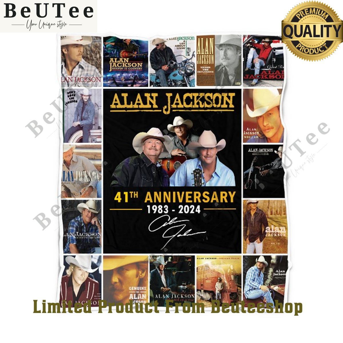 Thank Alan Jackson King of Country 41th Anniversary 1983 2024 for memories blanket