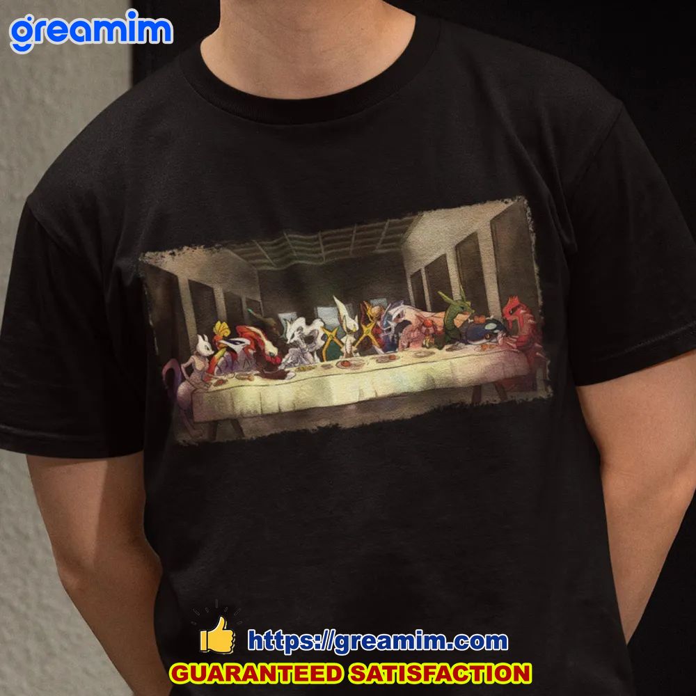 the legendary pokemon last supper unisex tee shirt 1 TuyQu