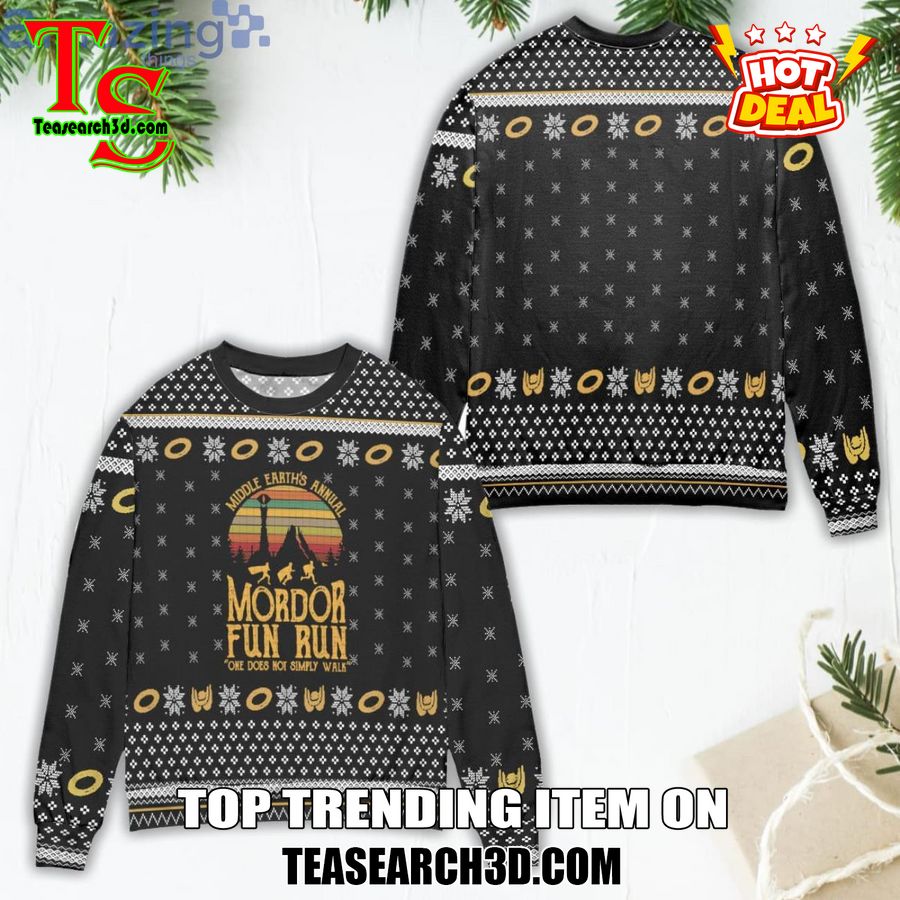 Amazing Trending Christmas Ugly Sweater With Free Shipping 28 The Lord Of the Rings Mordor Fun Fun Ugly Christmas Sweater