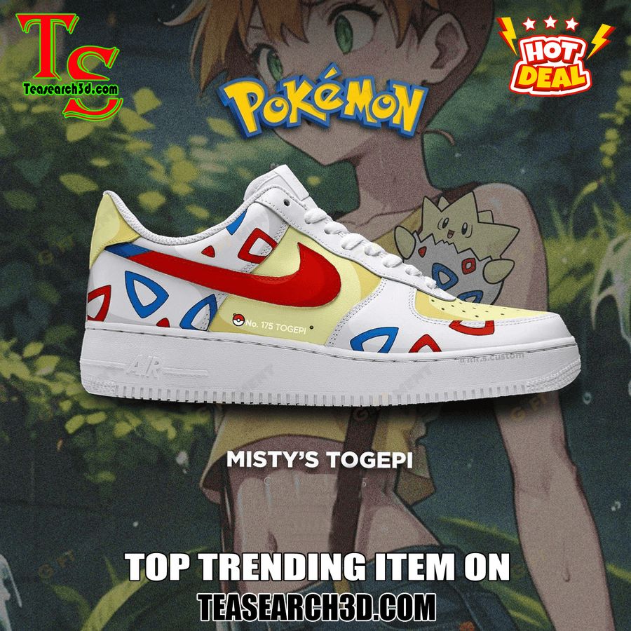 New Trending Custom Air Force 1 Shoes For Pokemon Fans 26 Togepi Pokemon Premium Air Force 1 Sneaker