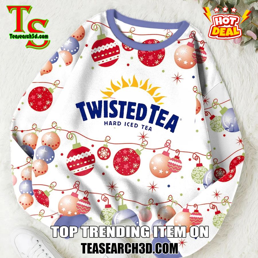 High Quality Drinking Game Ugly Christmas Sweater 31 Twisted Tea Christmas Light 2024 Ugly Sweater Jumper
