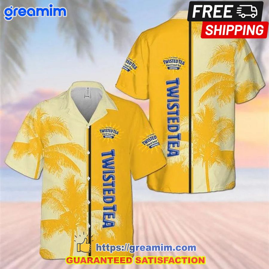 twisted tea palm tree summer hawaiian shirt 1