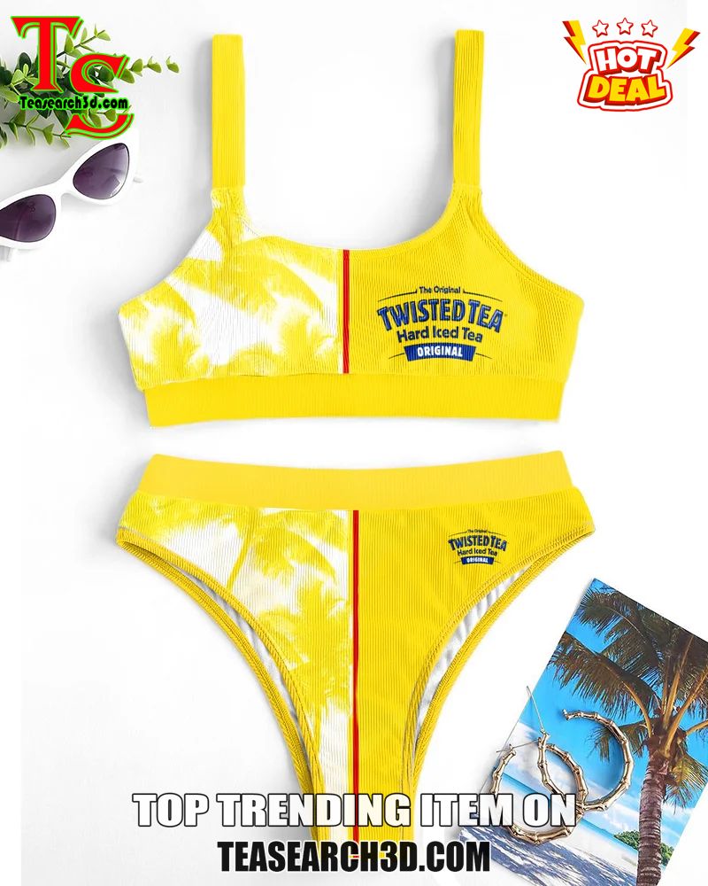 Top Hot Trending Women Drink High Waisted Bikini Sets 28 Twisted Tea Party Women High Waisted Bikini Set