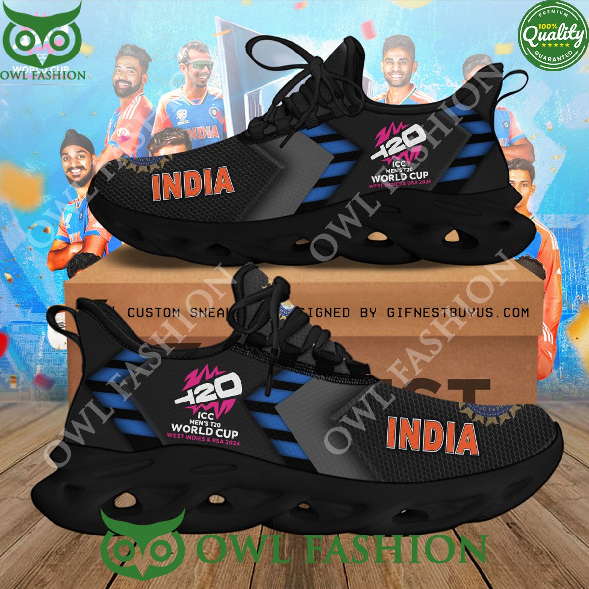 USA India x ICC mens T20 World Cup 2024 Max Soul Sneakers