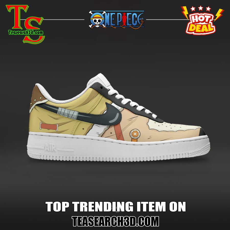 Custom Air Force 1 Sneakers With Best Price 37 Usopp One Piece Custom Nike Air Force 1 Sneakers