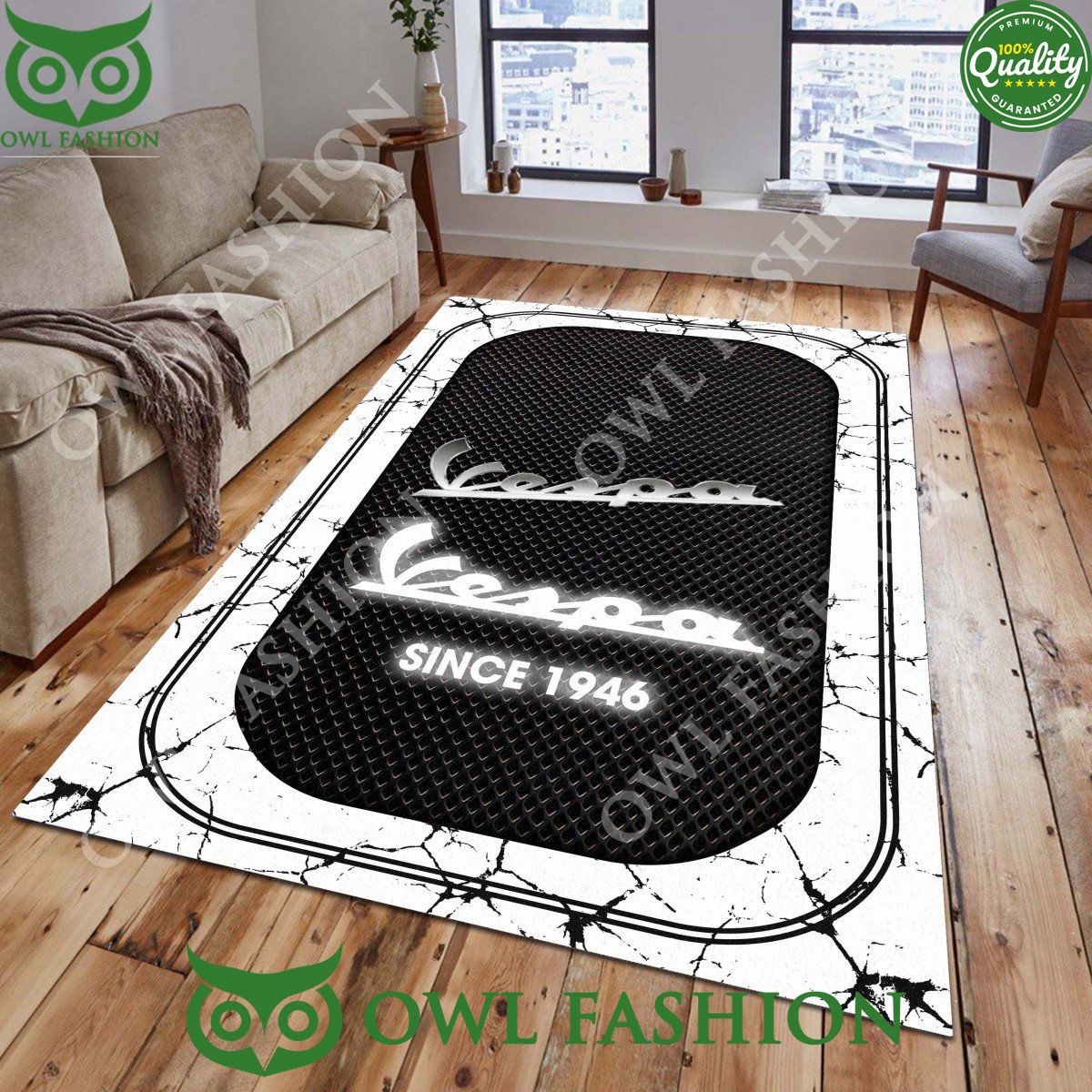 Vespa 1946 Motorcycles Rug Carpet For Stone Marble