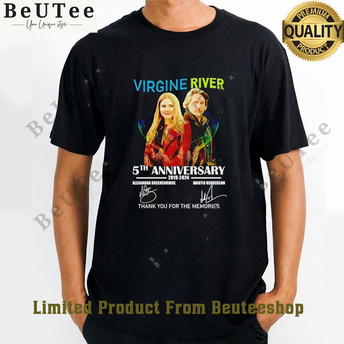 Virgine River 5th Anniversary 2019 2024 Thank You For The Memories Signatures t Shirt