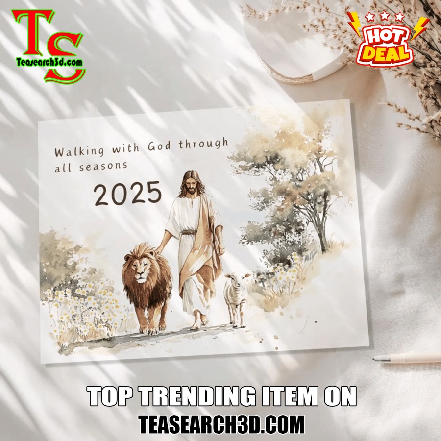 New Trending Calendar On Teasearch 281124 25 Walking With God Bible Verses 2025 Wall Calendar