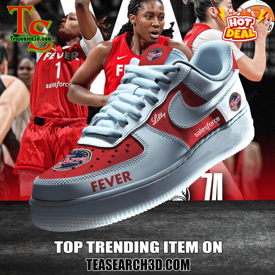 New Trending Sneaker Best Gift For Fans 32 WNBA Indiana Fever Premium Air Force Sneaker