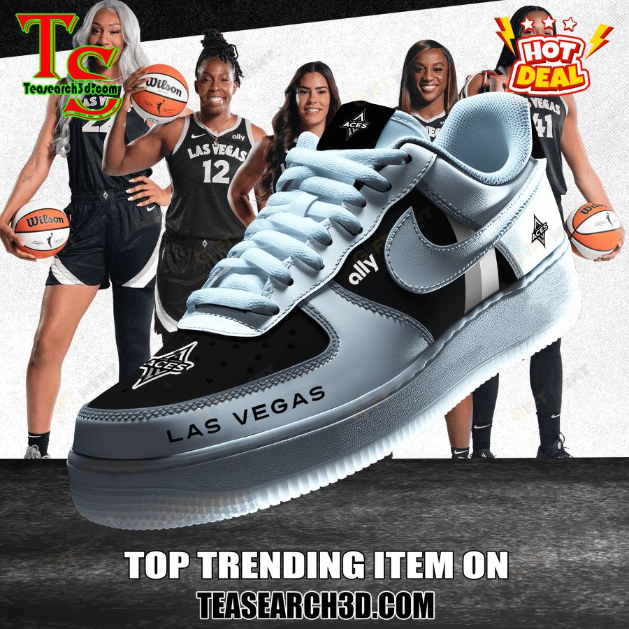 New Trending Sneaker Best Gift For Fans 33 WNBA Las Vegas Aces Premium Air Force Sneaker