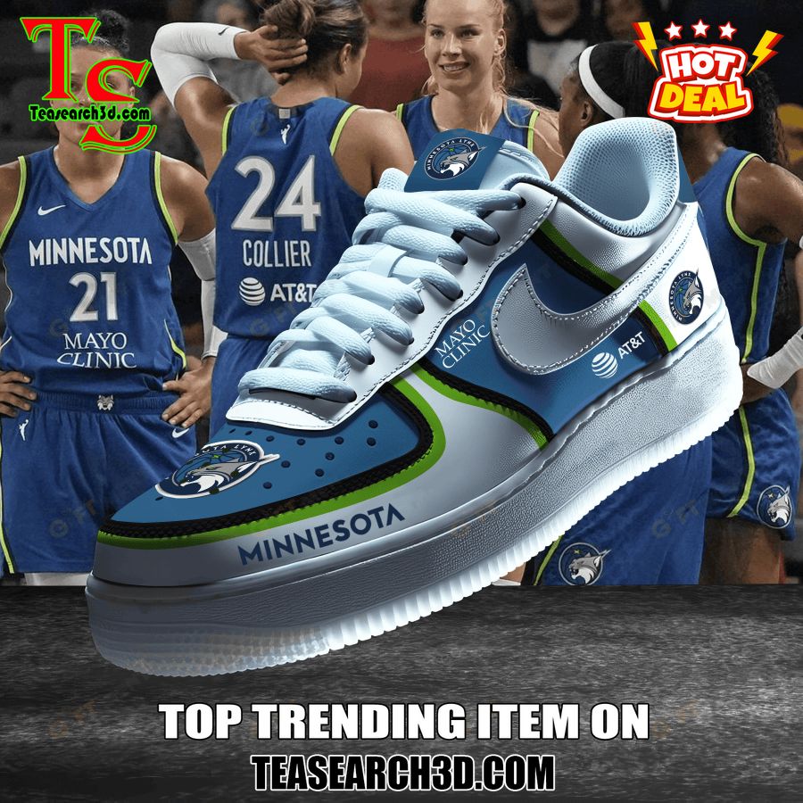 New Trending Sneaker Best Gift For Fans 35 WNBA Minnesota Lynx Premium Air Force Sneaker