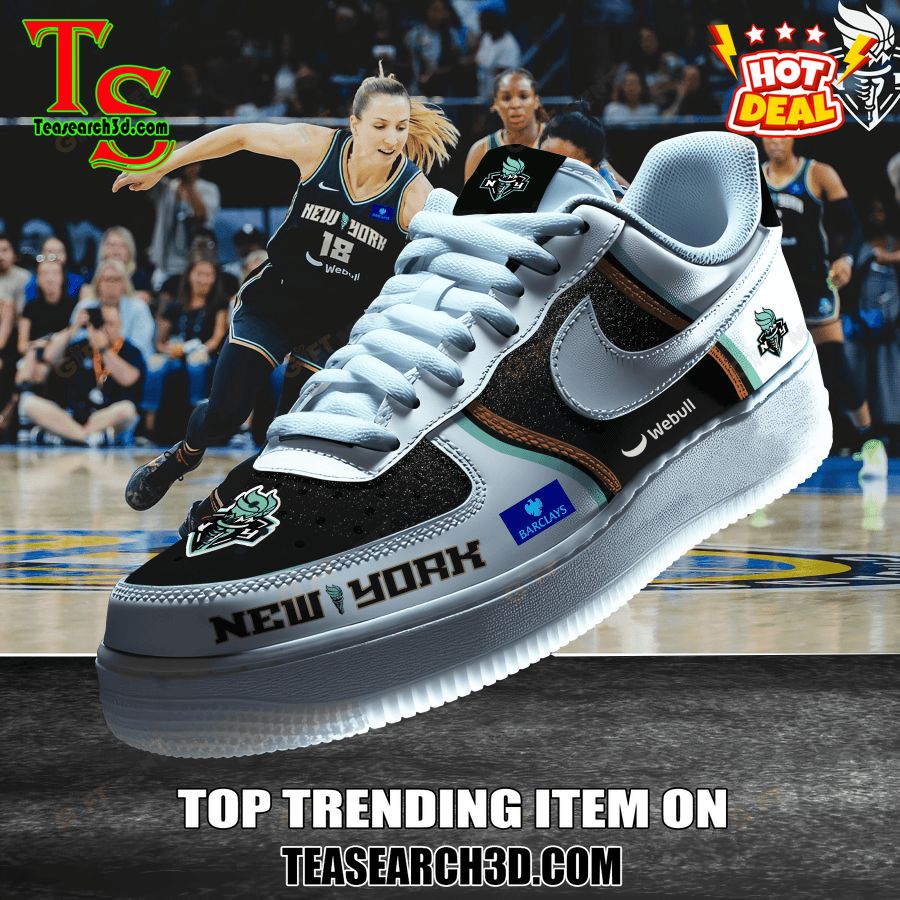 New Trending Sneaker Best Gift For Fans 36 WNBA New York Liberty Premium Air Force Sneaker