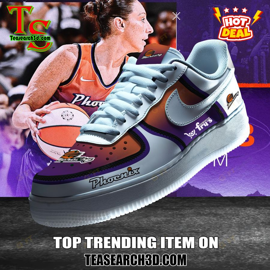 New Trending Sneaker Best Gift For Fans 37 WNBA Phoenix Mercury Premium Air Force Sneaker