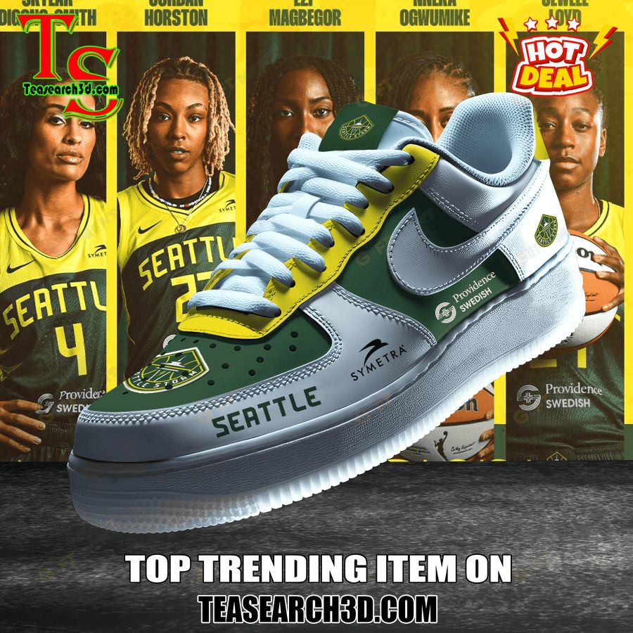 New Trending Sneaker Best Gift For Fans 38 WNBA Seattle Storm Premium Air Force Sneaker