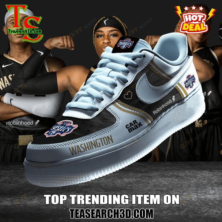 New Trending Sneaker Best Gift For Fans 39 WNBA Washington Mystics Premium Air Force Sneaker