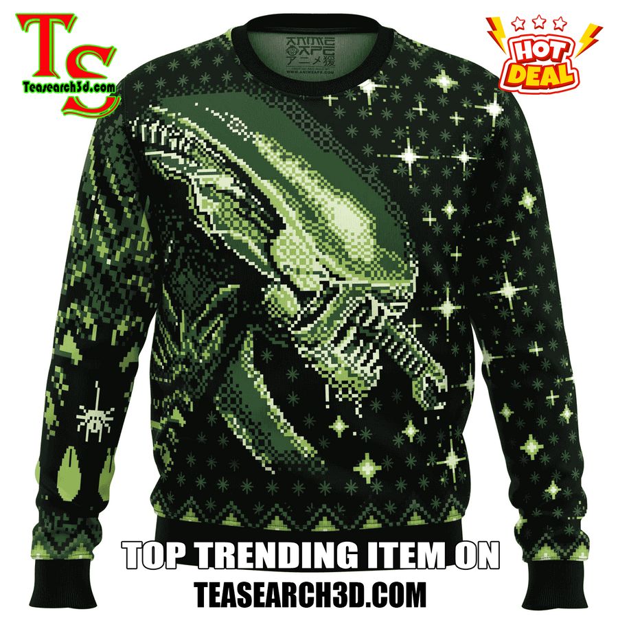 Amazing Trending Christmas Ugly Sweater With Free Shipping 31 Xenomorph Alien 2024 Ugly Christmas Sweater