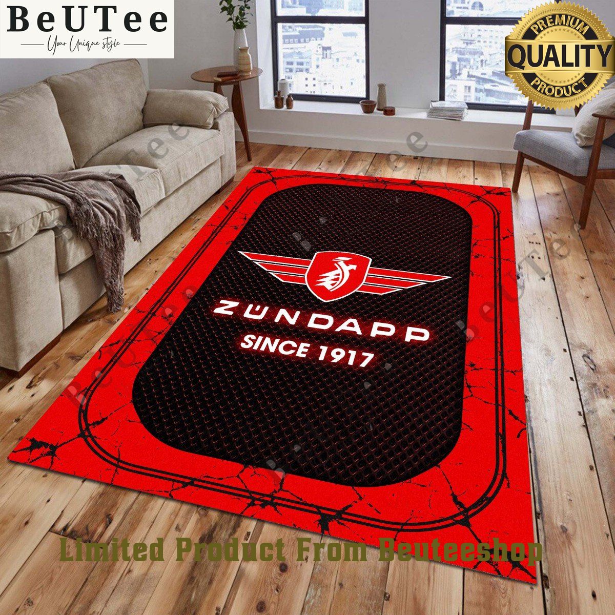 Zundapp 1919 Lightning Living Room Carpet Rug