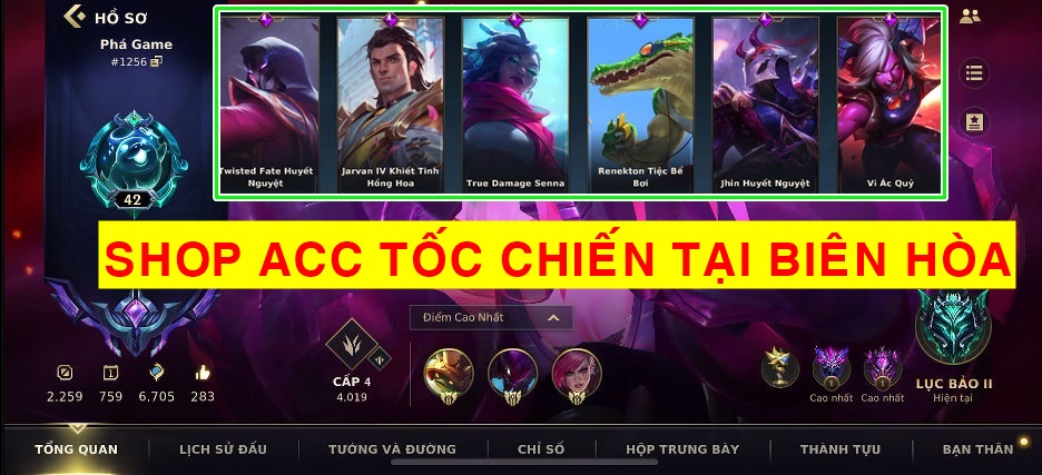Shop Acc Tốc Chiến - Mua Acc Tốc Chiến Giá Rẻ Tại Biên Hòa