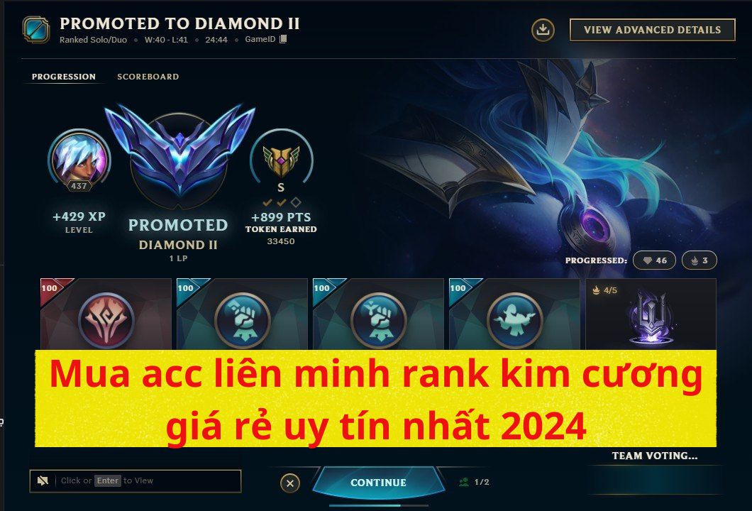 Mua acc liên minh rank kim cương giá rẻ uy tín nhất 2024