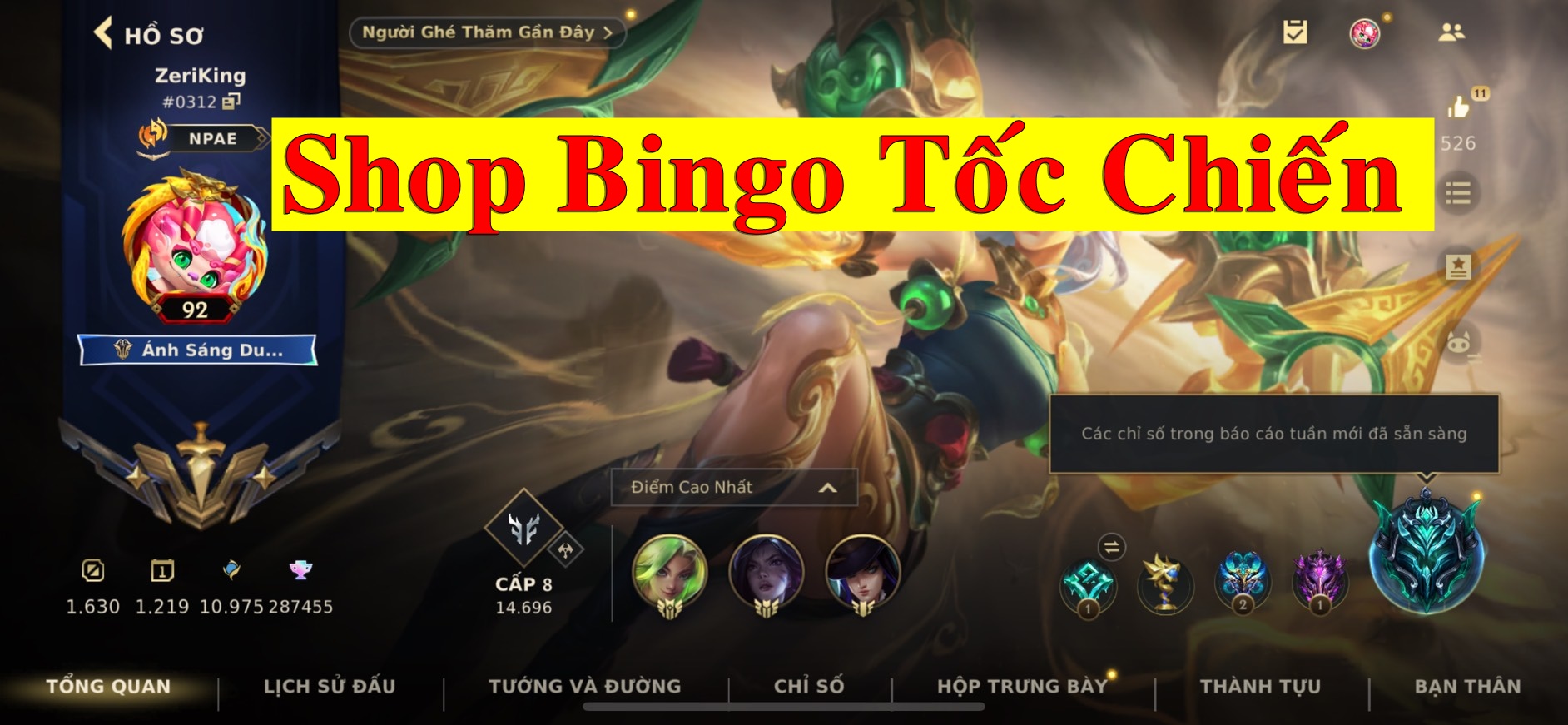 shop bingo tốc chiến