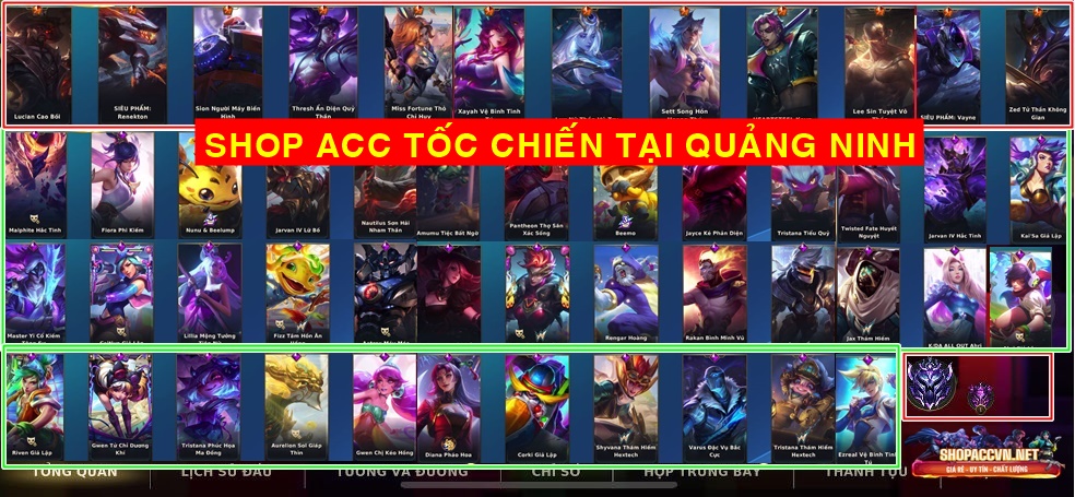 mua acc tốc chiến ở quảng ninh
