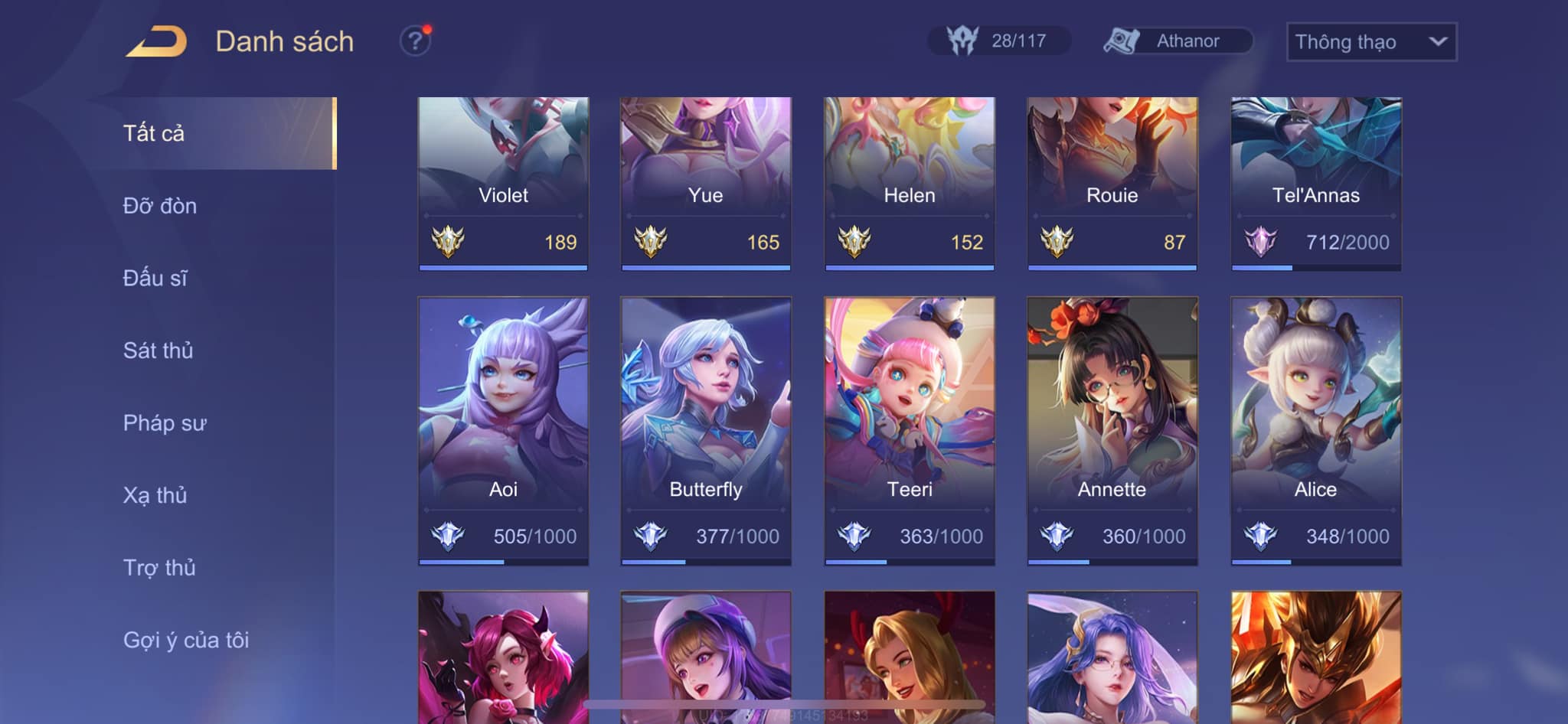 Acc liên quân 200k giá rẻ
