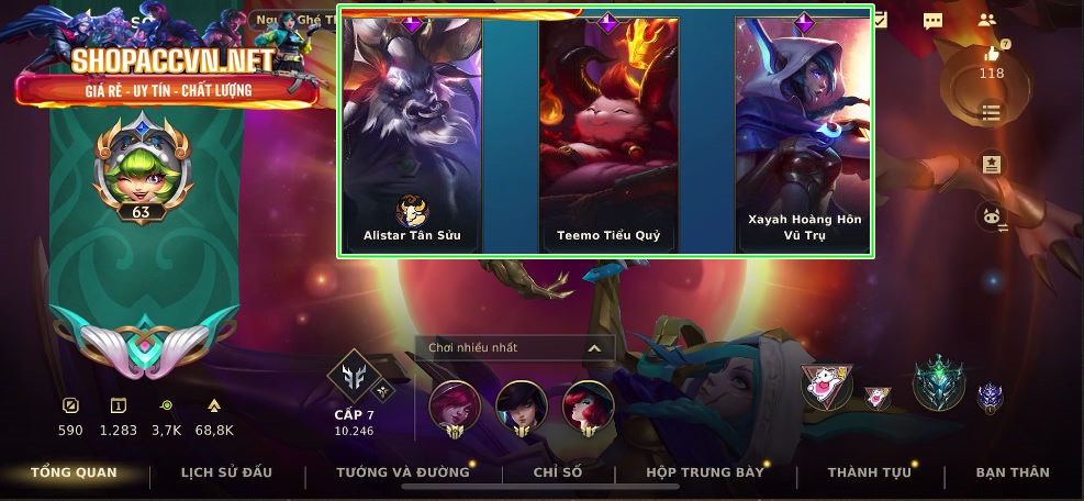 acc tốc chiến giá rẻ