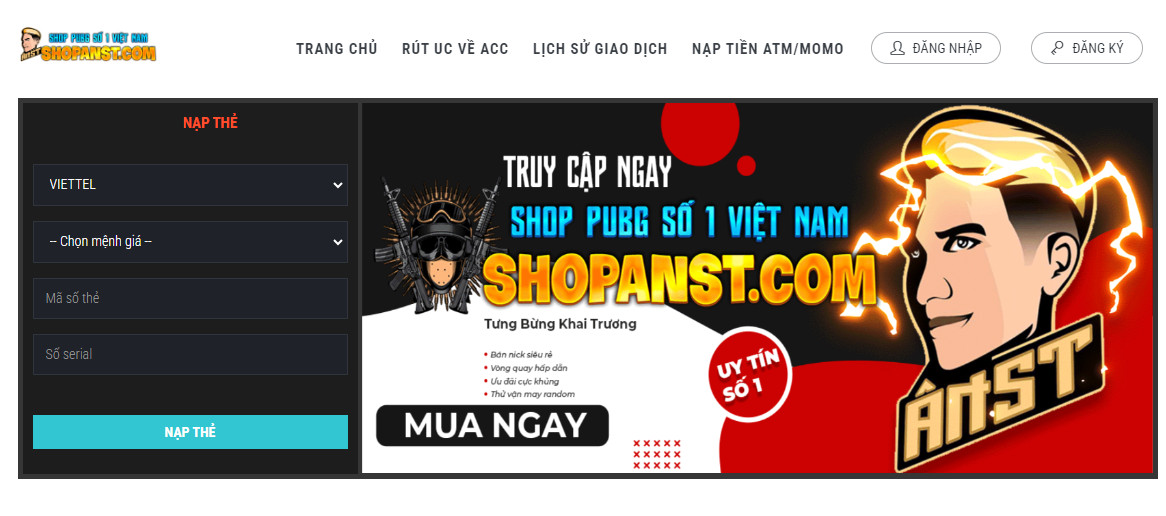 Những shop acc pubg mobile uy tín chất lượng